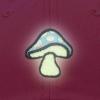 imageDALIX Mushroom Embroidered Glow in The Dark Hat Dad Hat Cotton Baseball CapHot Pink