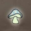 imageDALIX Mushroom Embroidered Glow in The Dark Hat Dad Hat Cotton Baseball CapKhaki