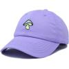 imageDALIX Mushroom Embroidered Glow in The Dark Hat Dad Hat Cotton Baseball CapLavender