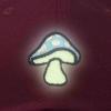 imageDALIX Mushroom Embroidered Glow in The Dark Hat Dad Hat Cotton Baseball CapMaroon