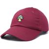 imageDALIX Mushroom Embroidered Glow in The Dark Hat Dad Hat Cotton Baseball CapMaroon