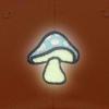 imageDALIX Mushroom Embroidered Glow in The Dark Hat Dad Hat Cotton Baseball CapOrange