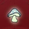 imageDALIX Mushroom Embroidered Glow in The Dark Hat Dad Hat Cotton Baseball CapRed