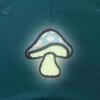 imageDALIX Mushroom Embroidered Glow in The Dark Hat Dad Hat Cotton Baseball CapTeal