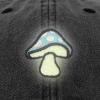 imageDALIX Mushroom Embroidered Glow in The Dark Hat Dad Hat Cotton Baseball CapWashed Black