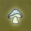 imageDALIX Mushroom Embroidered Glow in The Dark Hat Dad Hat Cotton Baseball CapYellow