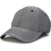 imageDALIX Premium Baseball Cap Structured Dad Hat Medium Crown ChambrayGray