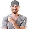 imageDALIX Premium Baseball Cap Structured Dad Hat Medium Crown ChambrayGray