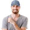 imageDALIX Premium Baseball Cap Structured Dad Hat Medium Crown ChambrayNavy Blue
