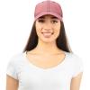 imageDALIX Premium Baseball Cap Structured Dad Hat Medium Crown ChambrayRed