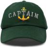 imageDALIX Captain Embroidered Dad Cap Cotton Baseball Hat MenDark Green