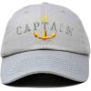 imageDALIX Captain Embroidered Dad Cap Cotton Baseball Hat MenGray