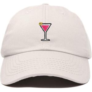 imageDALIX Cosmo Embroidered Cap Cotton Cosmopolitan Baseball Cute Cool Dad Hat WomensBeige