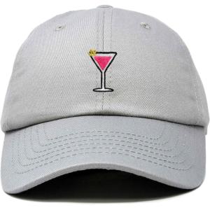 imageDALIX Cosmo Embroidered Cap Cotton Cosmopolitan Baseball Cute Cool Dad Hat WomensGray