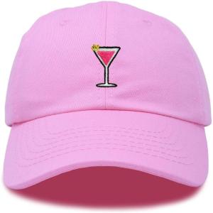 imageDALIX Cosmo Embroidered Cap Cotton Cosmopolitan Baseball Cute Cool Dad Hat WomensLight Pink