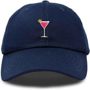 imageDALIX Cosmo Embroidered Cap Cotton Cosmopolitan Baseball Cute Cool Dad Hat WomensNavy Blue