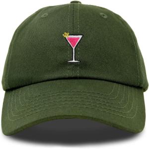 imageDALIX Cosmo Embroidered Cap Cotton Cosmopolitan Baseball Cute Cool Dad Hat WomensOlive