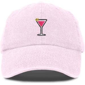 imageDALIX Cosmo Embroidered Cap Cotton Cosmopolitan Baseball Cute Cool Dad Hat WomensWashed Pink