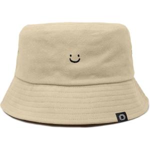 imageDALIX Lil Smile Cotton Bucket Hat Lightweight Outdoor Travel Beach Everyday WomensSesame Beige
