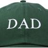 imageDALIX Embroidered Mom and Dad Hat Washed Cotton Baseball CapDad  Dark Green