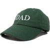imageDALIX Embroidered Mom and Dad Hat Washed Cotton Baseball CapDad  Dark Green