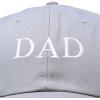 imageDALIX Embroidered Mom and Dad Hat Washed Cotton Baseball CapDad  Gray