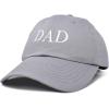 imageDALIX Embroidered Mom and Dad Hat Washed Cotton Baseball CapDad  Gray