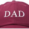 imageDALIX Embroidered Mom and Dad Hat Washed Cotton Baseball CapDad  Maroon