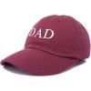 imageDALIX Embroidered Mom and Dad Hat Washed Cotton Baseball CapDad  Maroon