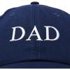imageDALIX Embroidered Mom and Dad Hat Washed Cotton Baseball CapDad  Navy Blue