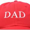 imageDALIX Embroidered Mom and Dad Hat Washed Cotton Baseball CapDad  Red