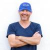 imageDALIX Embroidered Mom and Dad Hat Washed Cotton Baseball CapDad  Royal Blue