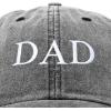 imageDALIX Embroidered Mom and Dad Hat Washed Cotton Baseball CapDad  Washed Black