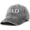 imageDALIX Embroidered Mom and Dad Hat Washed Cotton Baseball CapDad  Washed Black