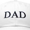 imageDALIX Embroidered Mom and Dad Hat Washed Cotton Baseball CapDad  White