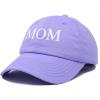 imageDALIX Embroidered Mom and Dad Hat Washed Cotton Baseball CapMom  Lavender