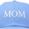 imageDALIX Embroidered Mom and Dad Hat Washed Cotton Baseball CapMom  Light Blue