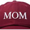 imageDALIX Embroidered Mom and Dad Hat Washed Cotton Baseball CapMom  Maroon