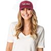 imageDALIX Embroidered Mom and Dad Hat Washed Cotton Baseball CapMom  Maroon