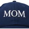 imageDALIX Embroidered Mom and Dad Hat Washed Cotton Baseball CapMom  Navy Blue