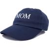 imageDALIX Embroidered Mom and Dad Hat Washed Cotton Baseball CapMom  Navy Blue