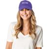 imageDALIX Embroidered Mom and Dad Hat Washed Cotton Baseball CapMom  Purple