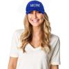 imageDALIX Embroidered Mom and Dad Hat Washed Cotton Baseball CapMom  Royal Blue
