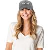 imageDALIX Embroidered Mom and Dad Hat Washed Cotton Baseball CapMom  Washed Black