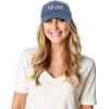 imageDALIX Embroidered Mom and Dad Hat Washed Cotton Baseball CapMom  Washed Navy Blue