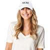 imageDALIX Embroidered Mom and Dad Hat Washed Cotton Baseball CapMom  White