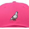 imageDALIX Pigeon Embroidered Cap Cotton Baseball Dad Hat for Men ampamp Women Casual CoolHot Pink