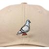 imageDALIX Pigeon Embroidered Cap Cotton Baseball Dad Hat for Men ampamp Women Casual CoolKhaki