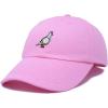 imageDALIX Pigeon Embroidered Cap Cotton Baseball Dad Hat for Men ampamp Women Casual CoolLight Pink