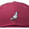 imageDALIX Pigeon Embroidered Cap Cotton Baseball Dad Hat for Men ampamp Women Casual CoolMaroon